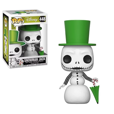 Funko Pop Snowman Jack 448 Disney The Nightmare Before Christmas Halloween Skull Skeleton Gothic Winter Holiday  